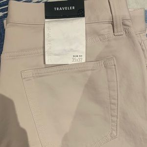 Banana republic mens slim fit traveler pants khaki